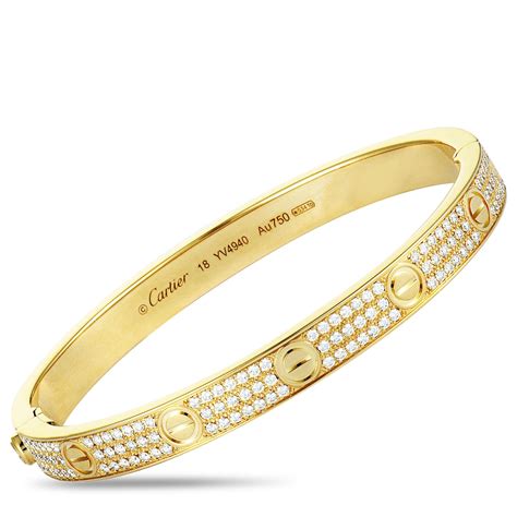 love bracelet cartier with diamonds.